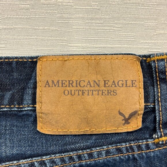 American Eagle Jeans Mens 34 x 32 Original Boot Medium Wash 100% Cotton Denim - Picture 5 of 15